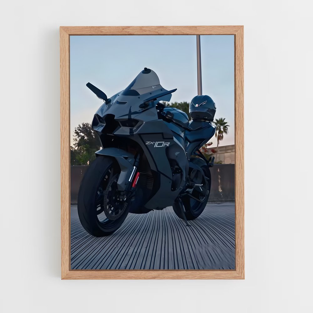 Poster Moto Futuriste (vue 4)
